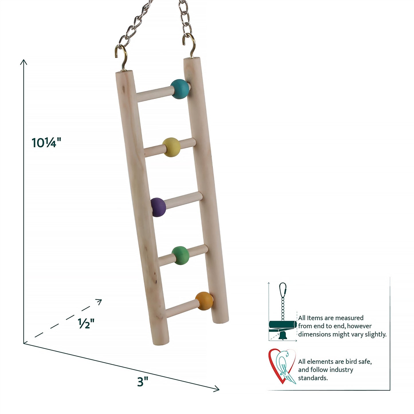 #2244 Aria Gumball Ladder X-Small - Climbing & Chew Bird Toy