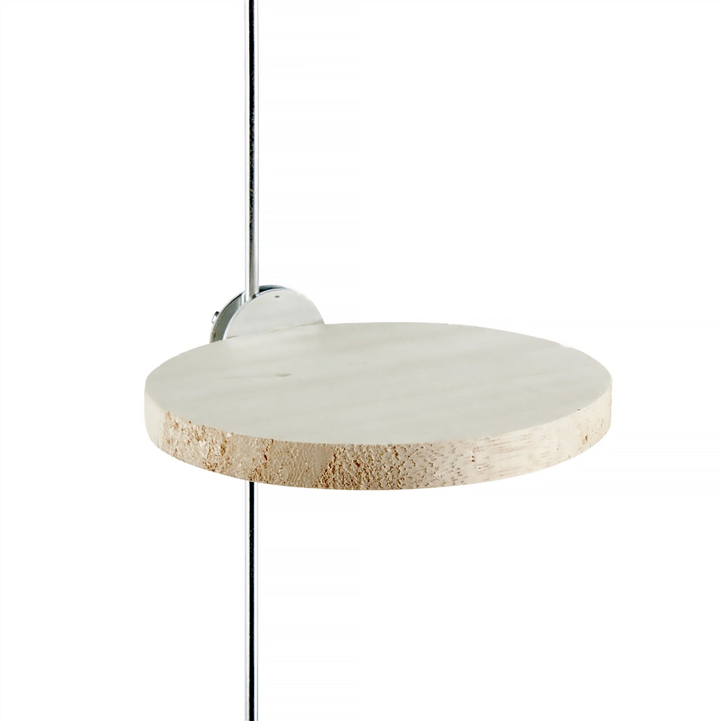 #8079 Aria Round Flat Wood Perch 4" Diameter - Circular Platform Bird Perch