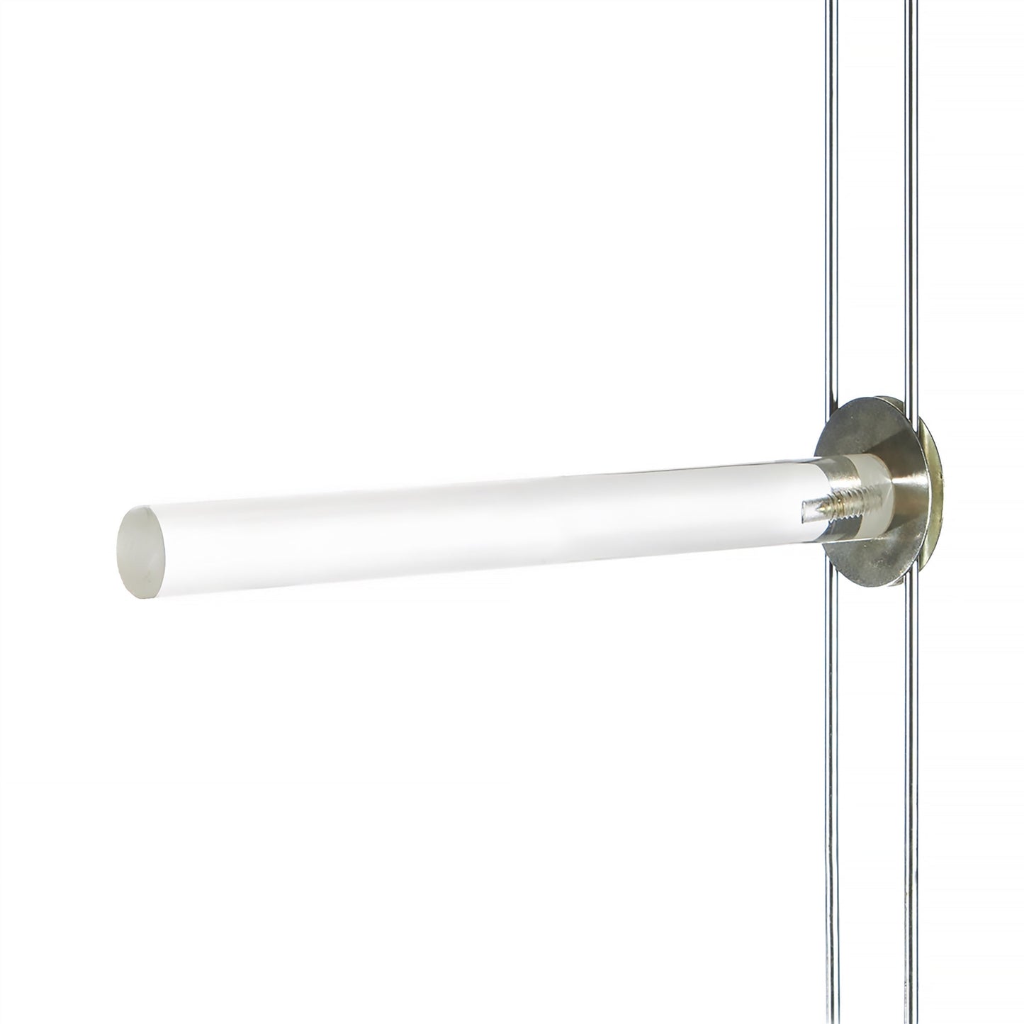 #8099 Aria Frosted Acrylic Perch 7" Length 3/4" Diameter - Semi-Clear Bird Perch