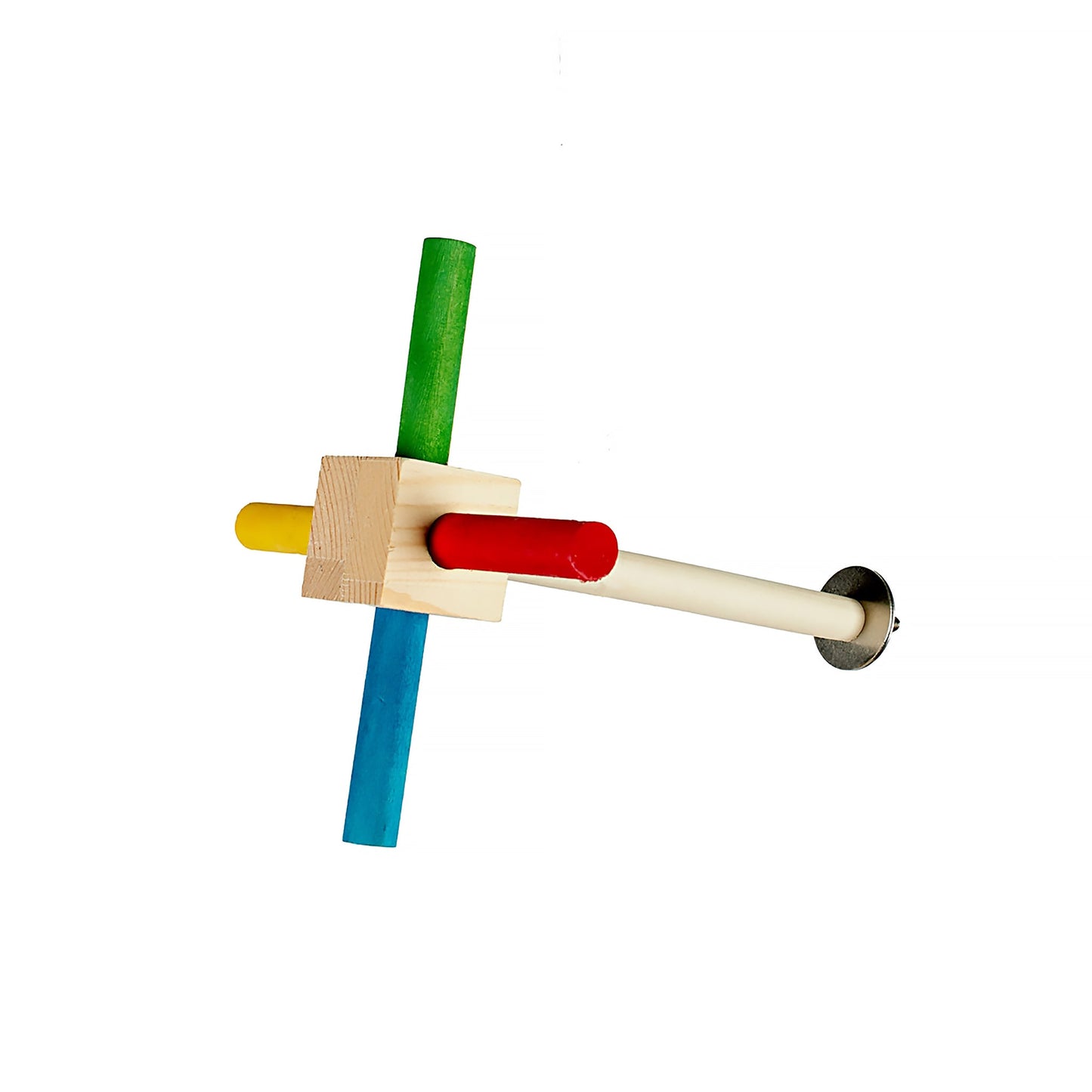 #2525 Aria Compass - Wood Hanging Bird Toy Chew Perch