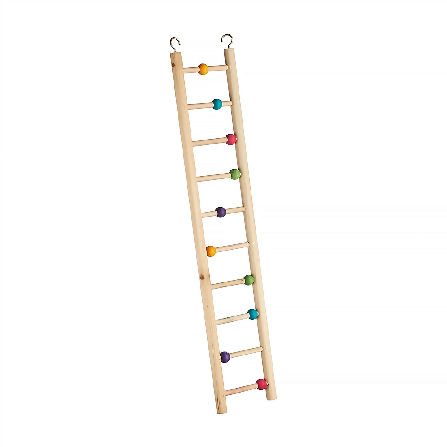 #2582 Aria Ladder w/beads 18" - Wooden Climbing Toy Bird Ladder