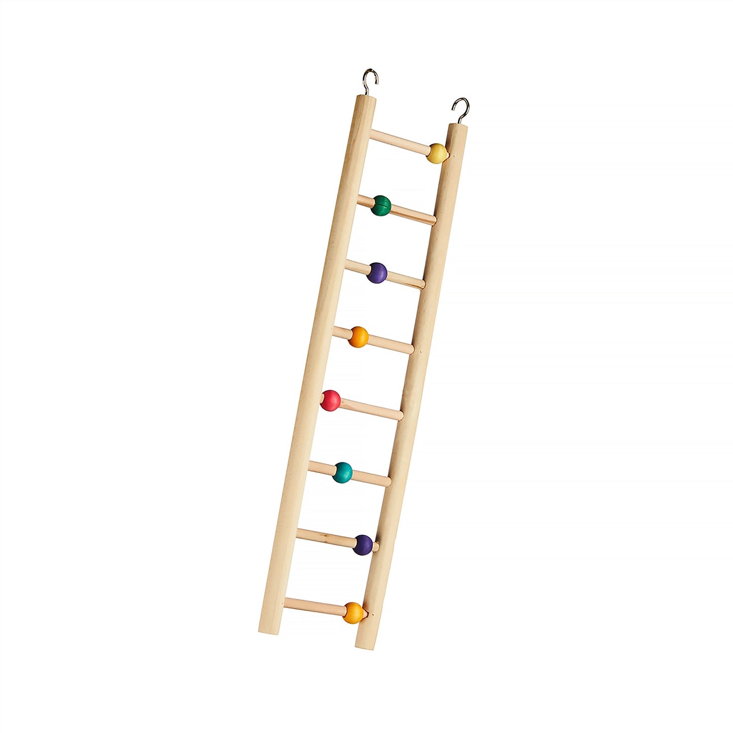 #2586 Aria Ladder w/beads 16" - Wooden Climbing Toy Bird Ladder