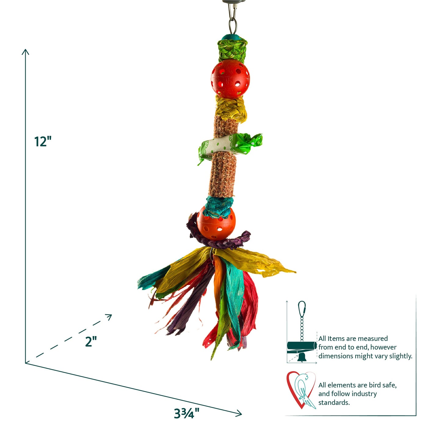 #2193 Aria Fantasy - Chew Bird Toy