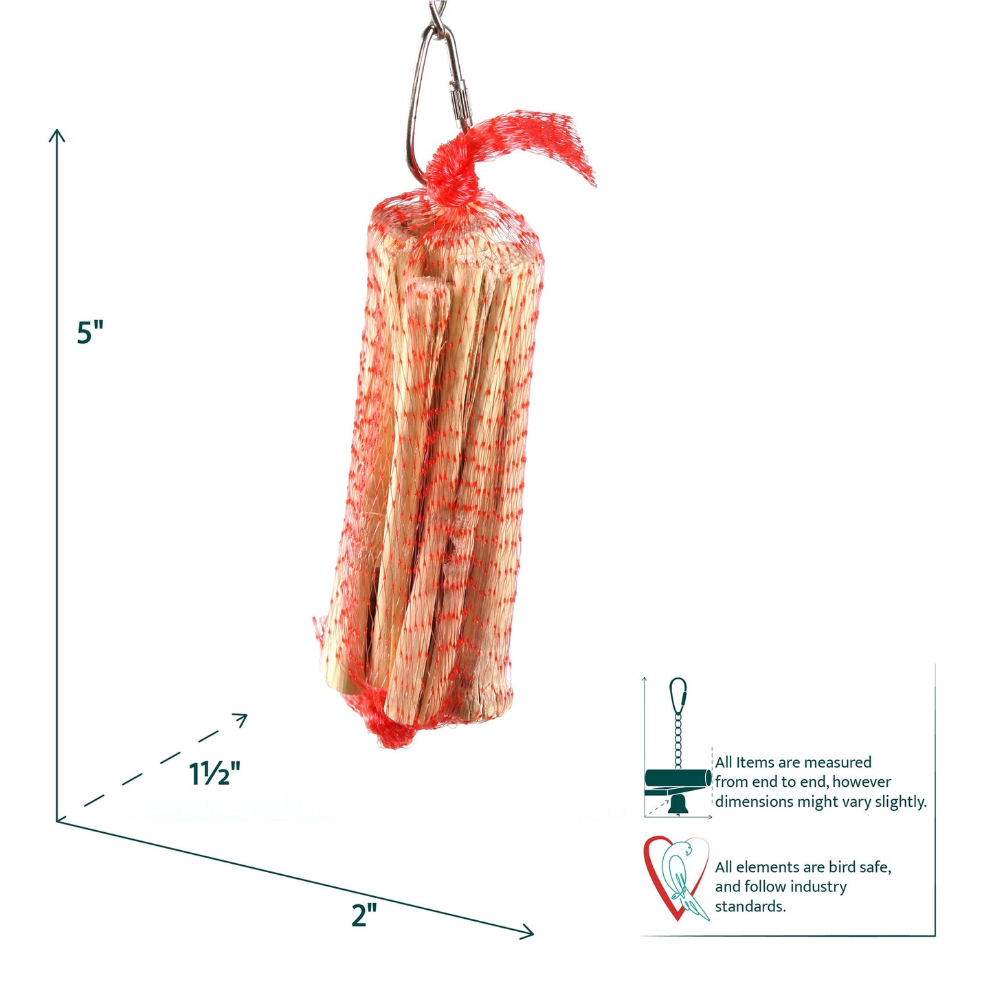 #2258 Aria Toe Twigs - Foot & Chew Bird Toy