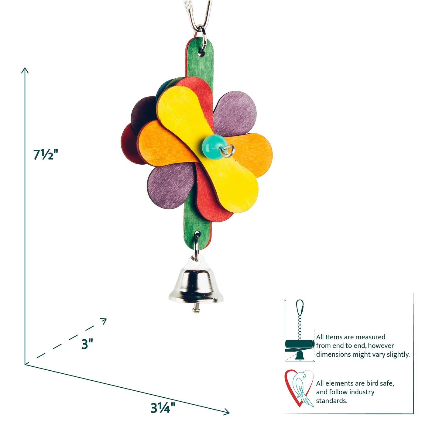 #2284 Aria Petal Power - Chew Bird Toy