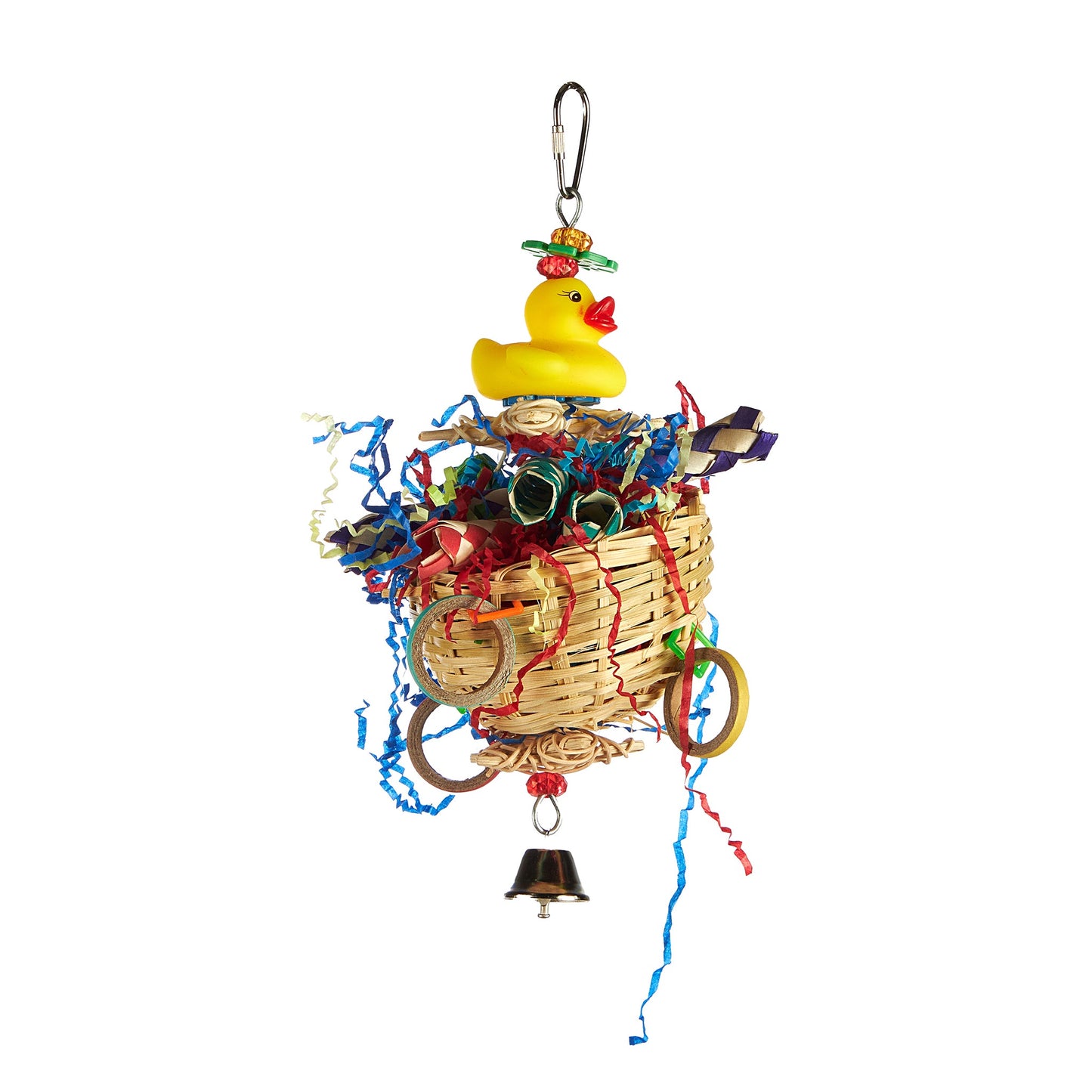 #2427 Aria Ducky Do-Dads - Chew & Foraging Bird Toy