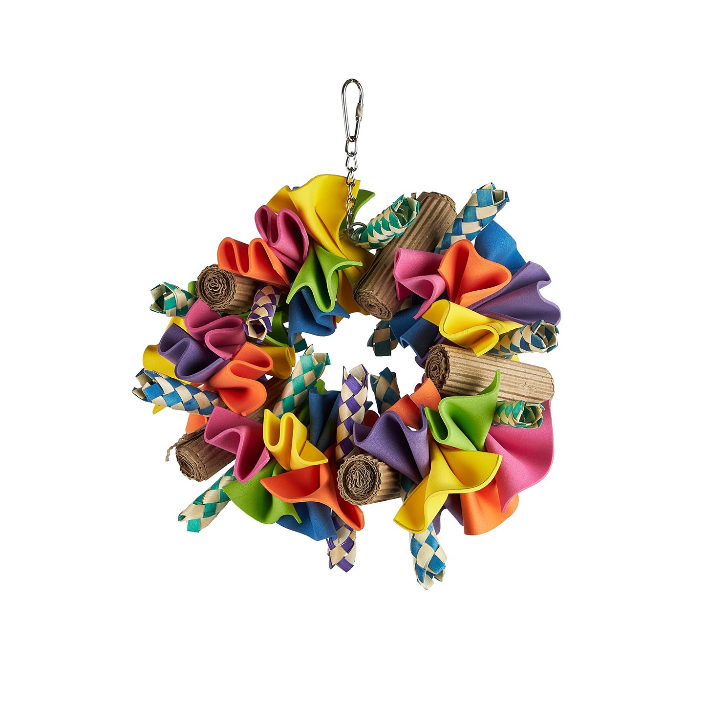#2469 Aria Flower Fluff - Chew Bird Toy