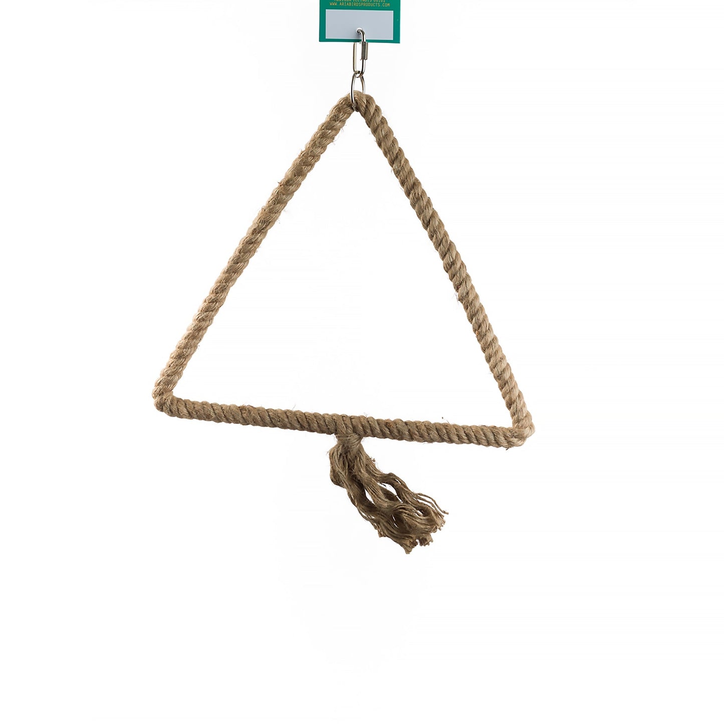#2113 Aria Wrangle Triangle - Jute Swing Bird Toy