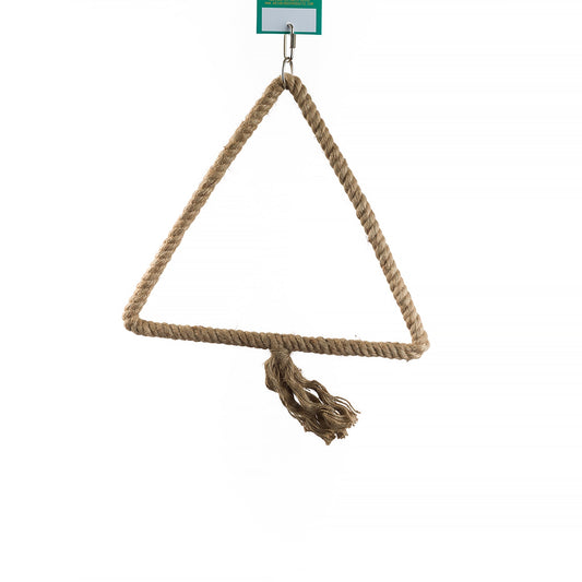 #2113 Aria Wrangle Triangle - Jute Swing Bird Toy