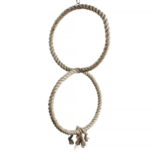 #2248 Aria Jungle Rings 15" - Interlocking Ring Rope Bird Swing for Large Parrots