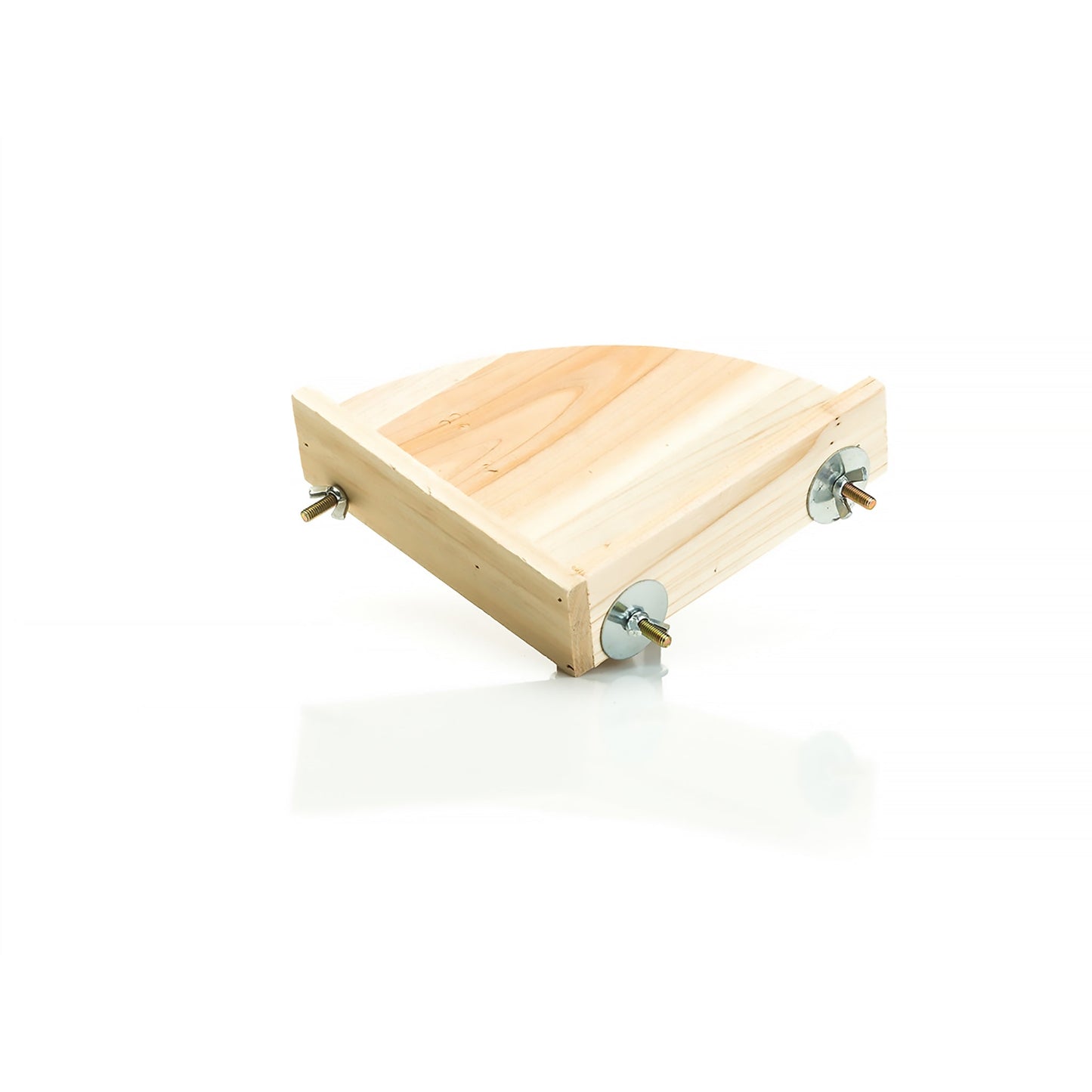 #8058 Aria Corner Flat Wood Perch - Platform Bird Perch