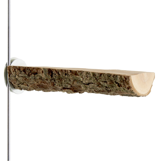 #8077 Aria Timber Wood Flat Perch - 6" - All-Natural Flat Bird Perch