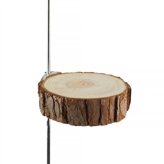 #8081 Aria Timber Wood Flat Perch 3" Diameter - Circular Platform Bird Perch