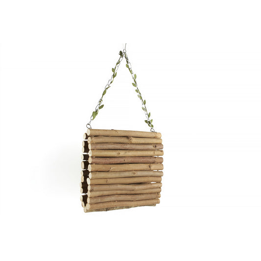 #8083 Aria Timber Waterfall - Natural Wood Hammock Bird Swing Play Perch