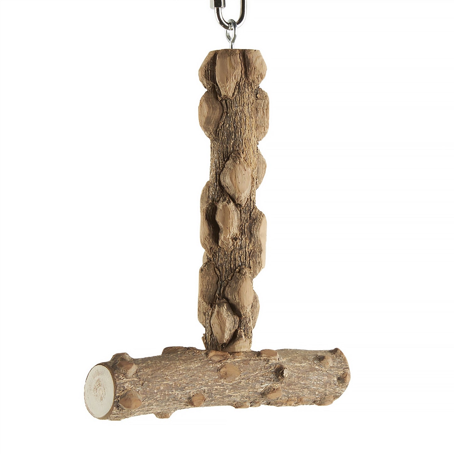#8088 Aria Knobby Wood Swing - Natural Pepper Wood Bird Swing