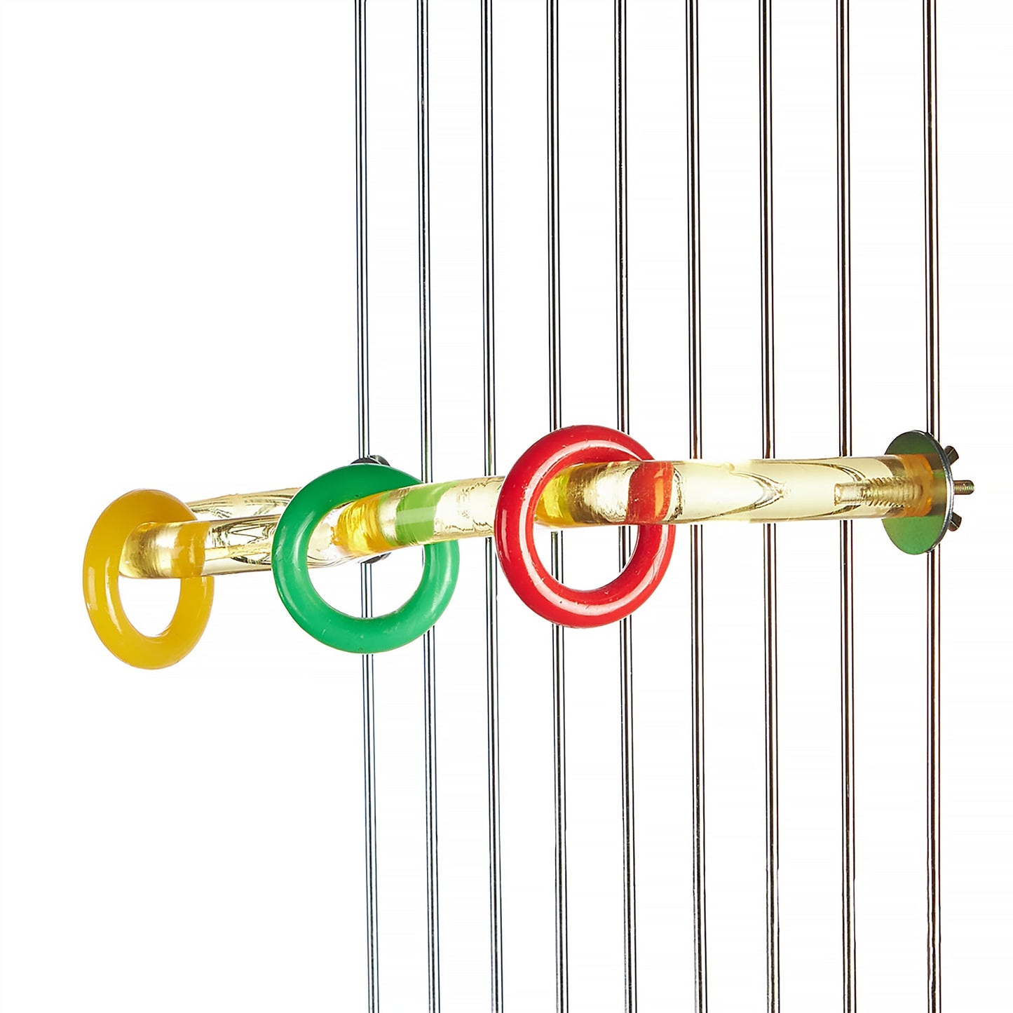 #8096 Aria Acrylic Wiggle Perch Medium - Interactive Play Bird Perch