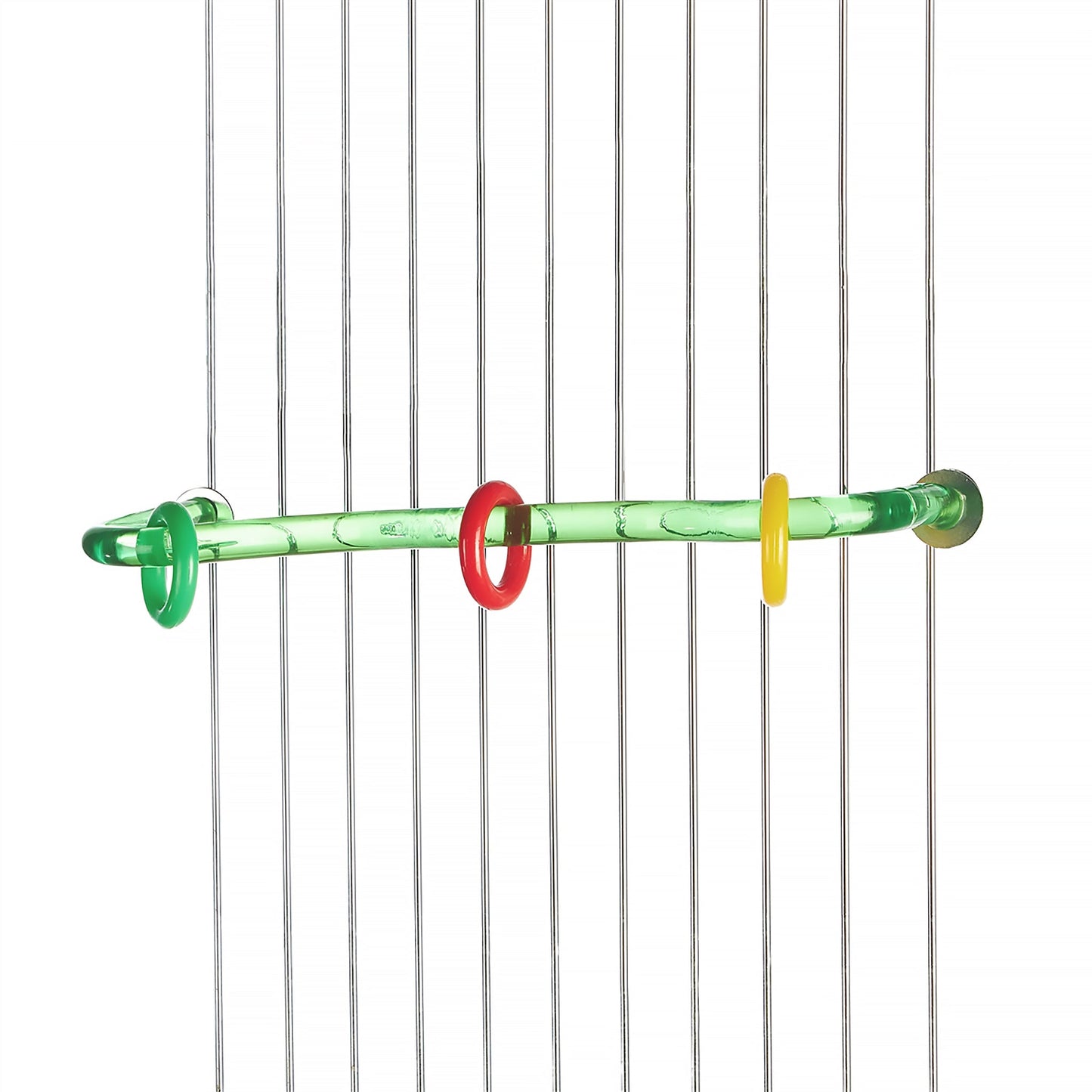 #8097 Aria Acrylic Wiggle Perch Small - Interactive Play Bird Perch