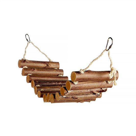 #2348 Aria Bridgerton Swing Bridge - Natural Wood Bird Swing