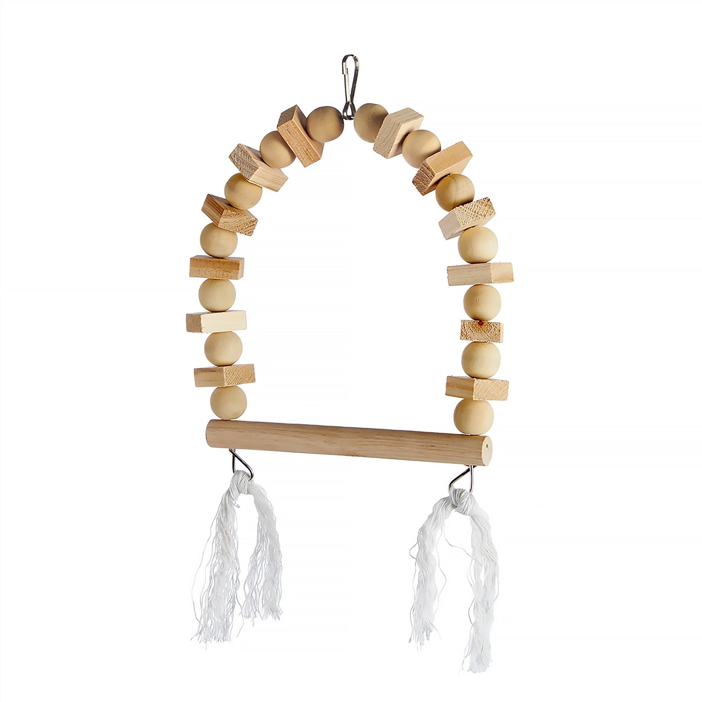 #2351 Aria Pine nut Swing - Wooden Bird Swing