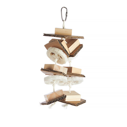 #2361 Aria Book Ends - Natural Chew Bird Toy