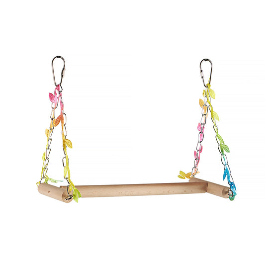 #2390 Aria Glider Rider - Swinging Wood Bird Perch