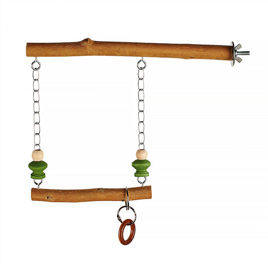 #2410 Aria Swing-a-Ding - Wooden Bird Perch Swing
