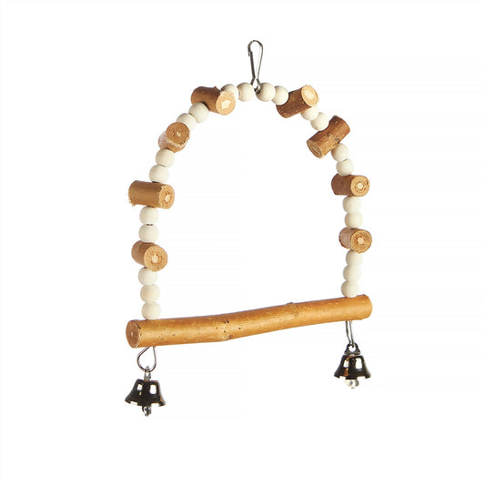 #2419 Aria Nugget Swing - Natural Wood Bird Swing