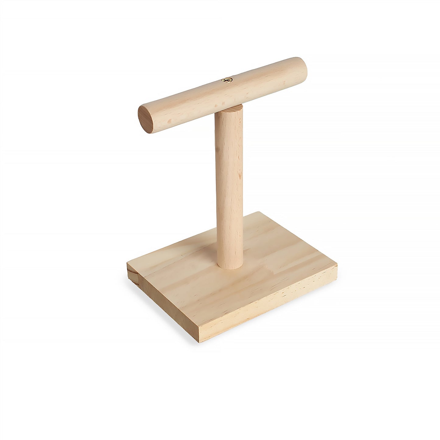 #2504 Aria Tiny T - Wooden Perch Training Stand for Small Parrots
