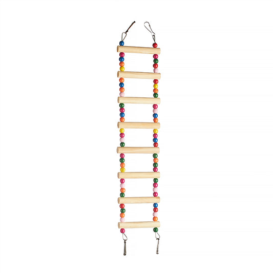 #2543 Aria Bead Buddy Ladder 17" - Wood Bird Climbing Bridge