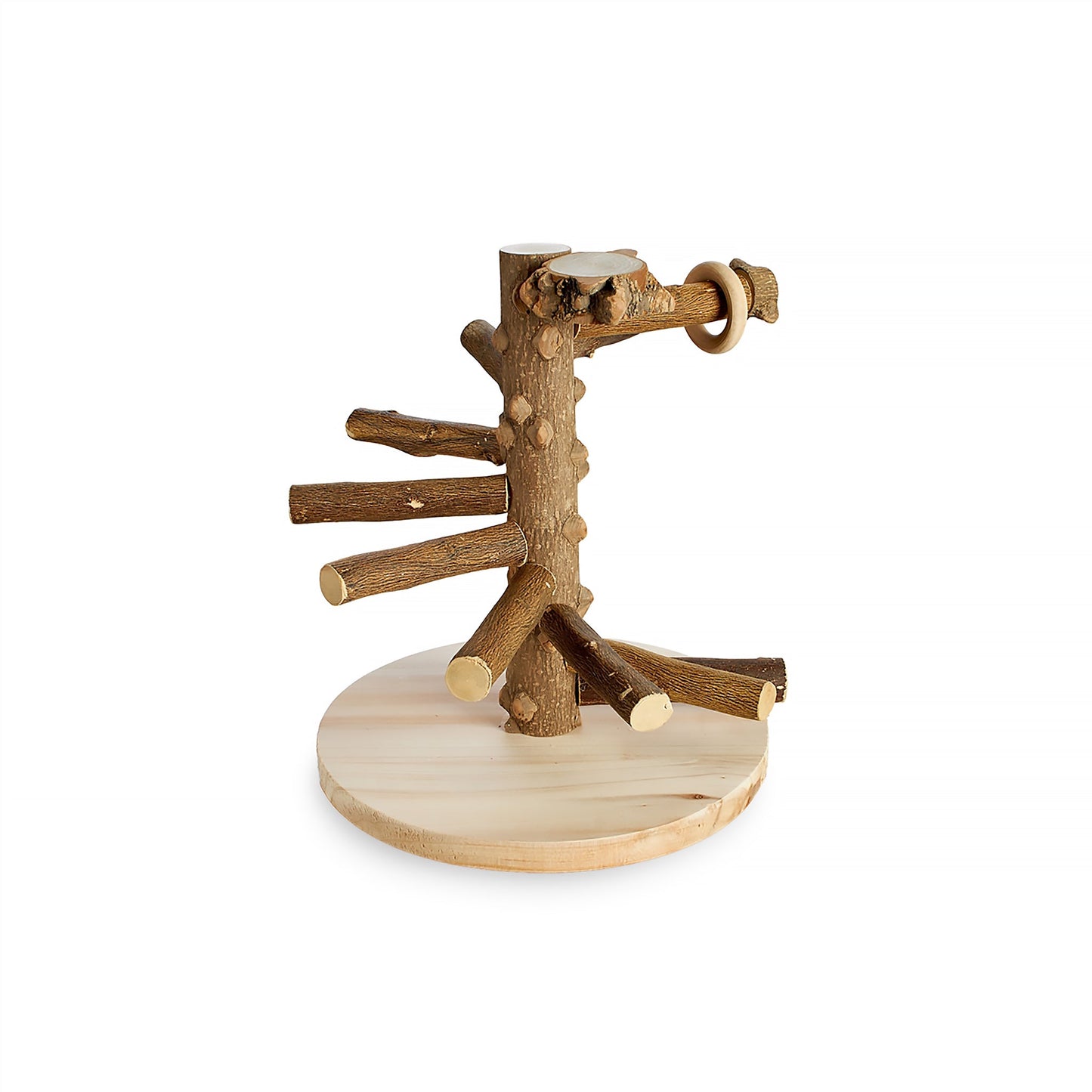 #2548 Aria Winding Steps - Natural Wood Training Stand & Perch