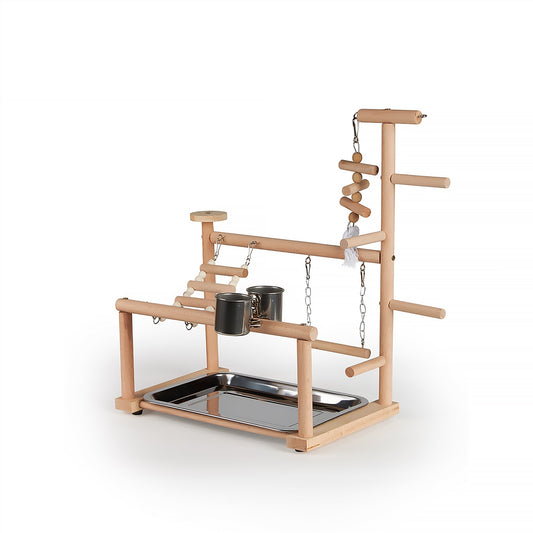 #8102 Aria Take A Break Playstand - Wooden Bird Gym Activity Center
