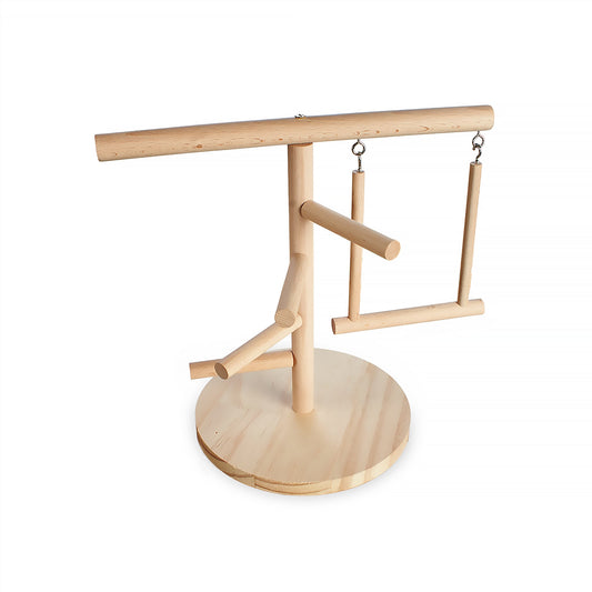 #8103 Aria Step Right Up - Wooden Playstand Bird Gym