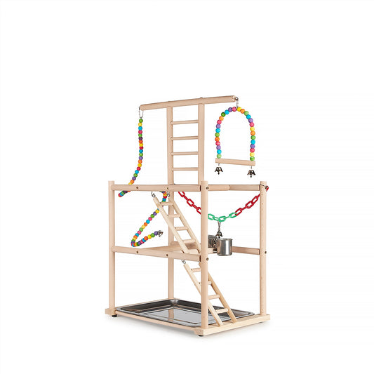 #8108 Aria Party Time Playstand - Multi-Level Bird Gym Activity Center