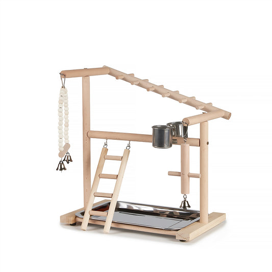 #8111 Aria Fiesta Funway Playstand - Wooden Bird Gym with Swing
