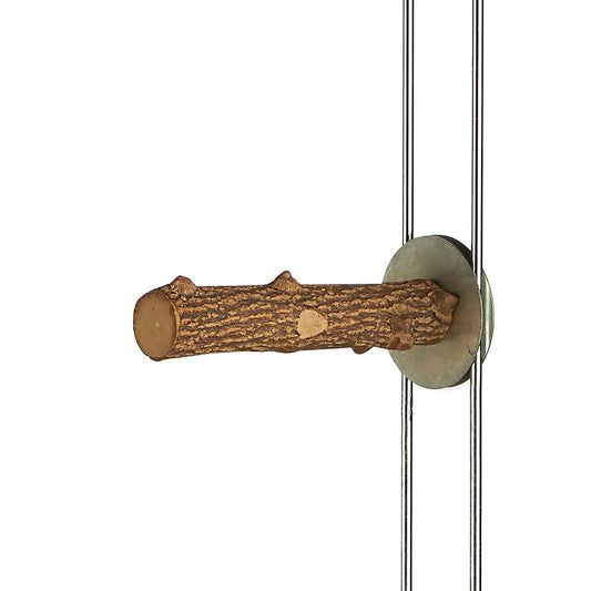 #8114 Aria Knobby Perch 4" - All-Natural Wood Bird Perch