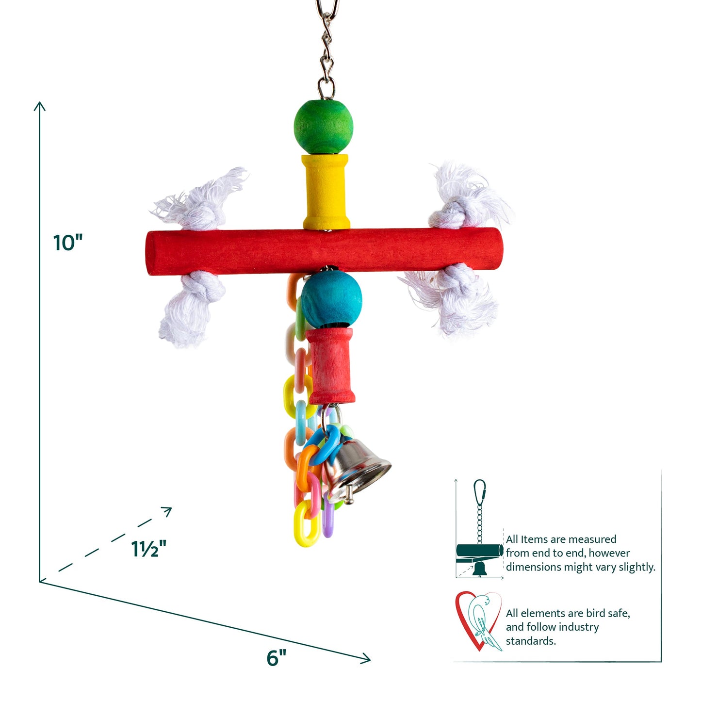 #2010 Aria Tangles And Tethers - Chew Bird Toy
