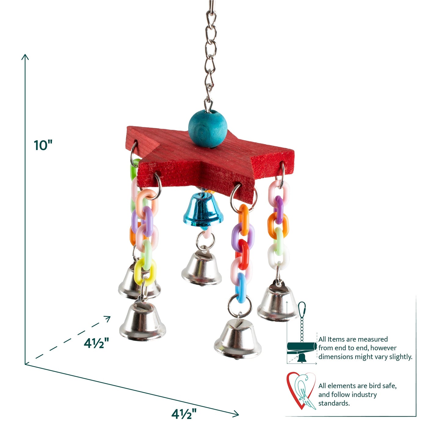 #2020 Aria Star-Go-Round - Motion & Chew Bird Toy