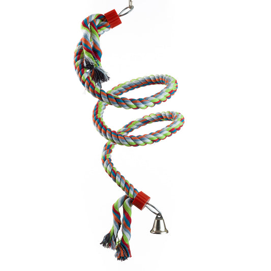 #2037 Aria Bouncy Boing Medium - Cotton Bungee Swing Bird Toy