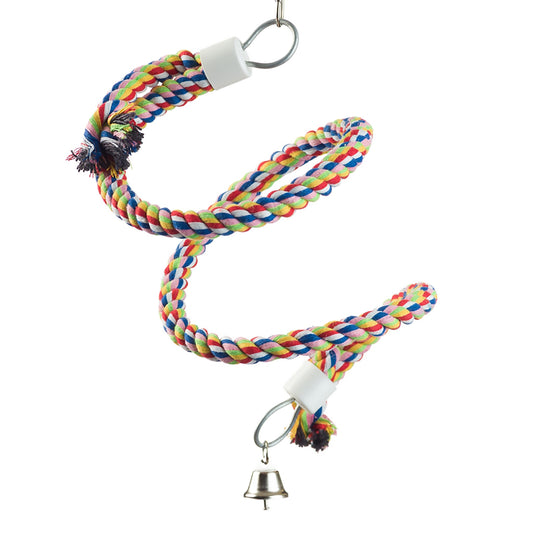 #2040 Aria Bouncy Boing Small/Medium - Cotton Bungee Swing Bird Toy