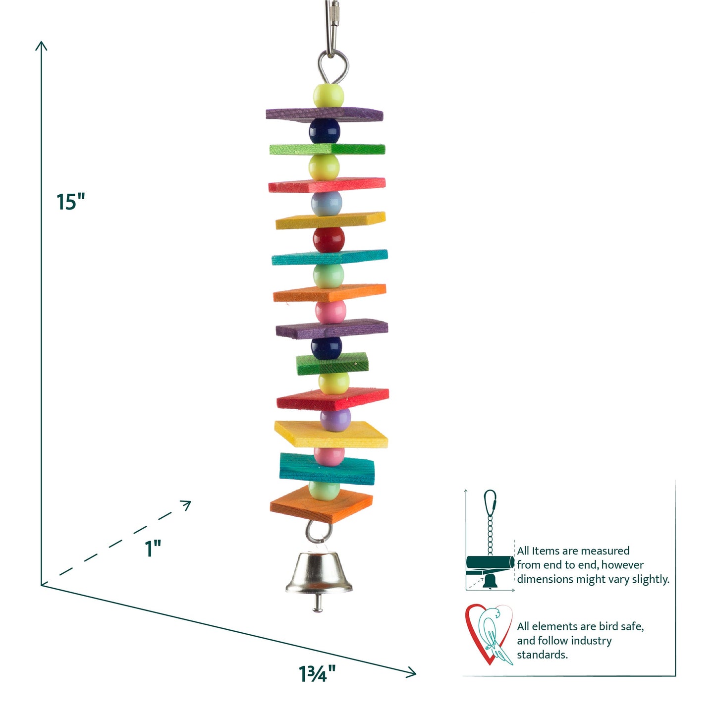 #2053 Aria Simple Stack - Chew Bird Toy