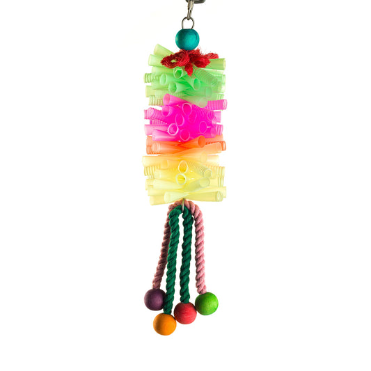 #2122 Aria Poms Parfait - Chew Bird Toy
