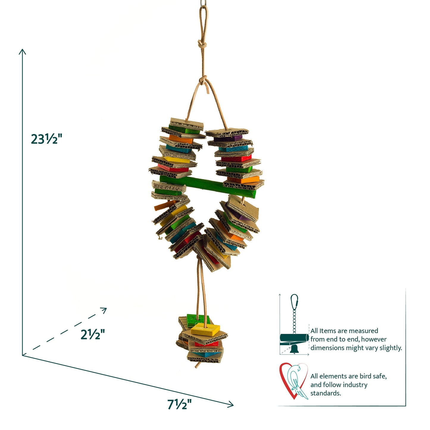 #2143 Aria Wonder Ring - Chew Bird Toy