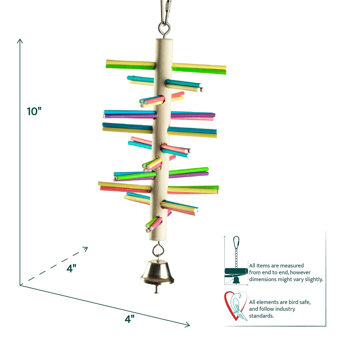 #2172 Aria Spiral Climber - Swinging Chew Bird Toy