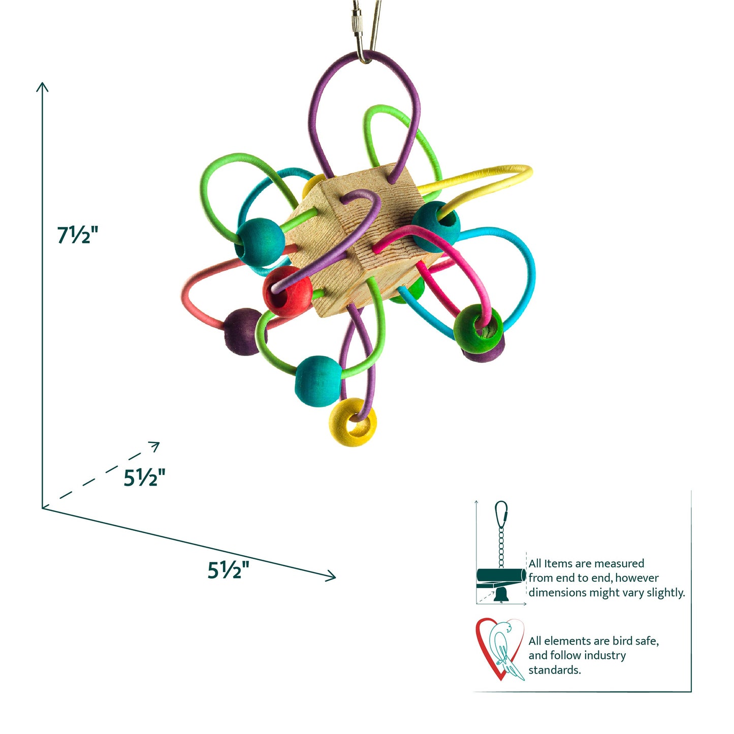 #2173 Aria Have Atom - Interactive Chew Bird Toy