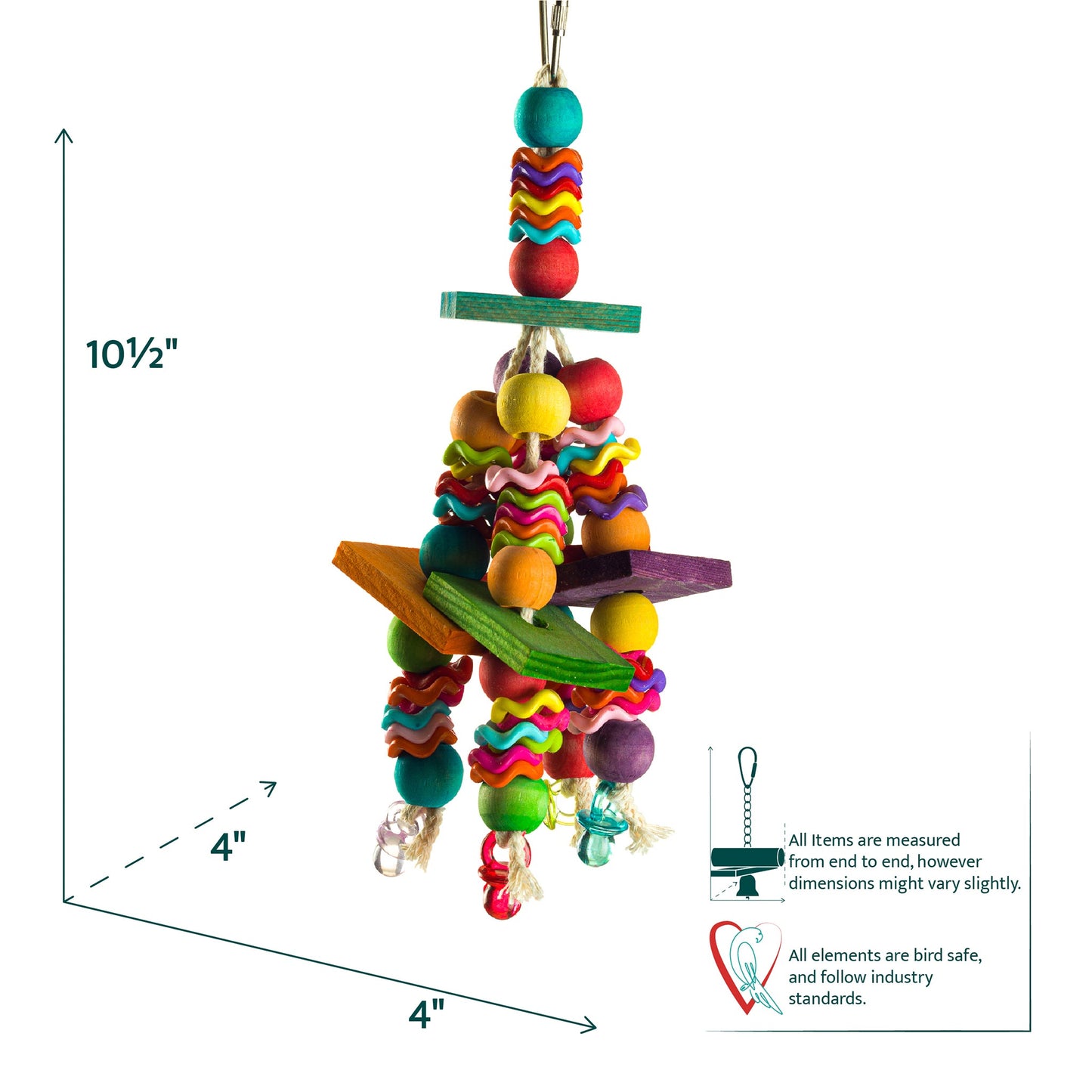 #2184 Aria Fantasia - Hanging Chew Bird Toy