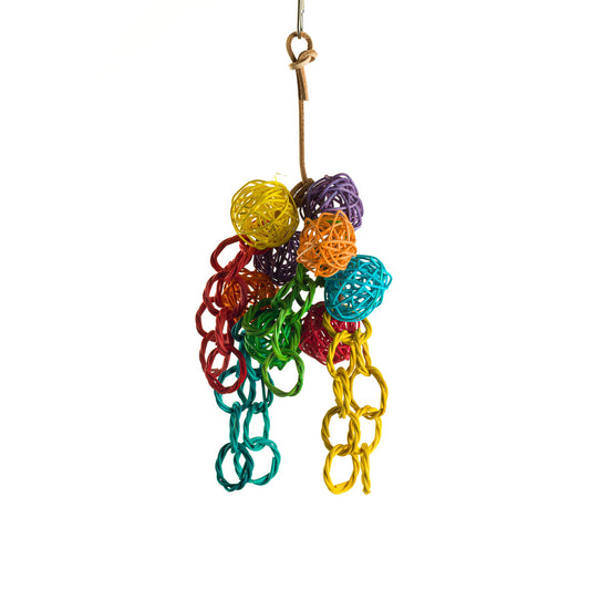 #2187 Aria Bundle of Bangles - Foraging & Chew Bird Toy