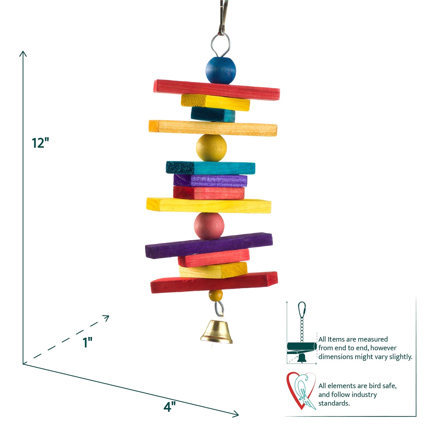 #2210 Aria Simple Stacker - Chew Bird Toy