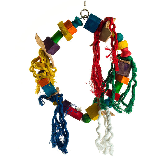 #2221 Aria Ring-Around Ropies - Chew Bird Toy