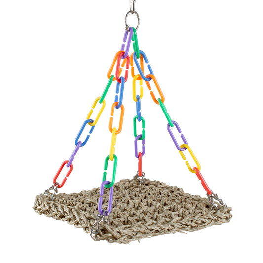 #2242 Aria Rainbow Trapeze Mini - Swinging Chew Bird Toy