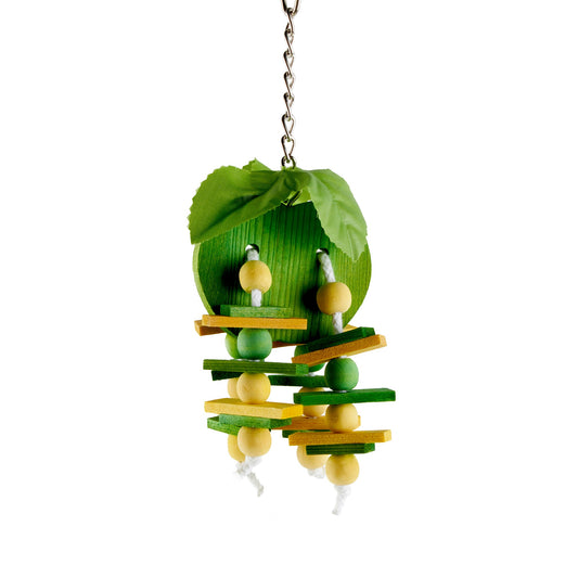 #2266 Aria Green Apple Party Mini - Chew Bird Toy